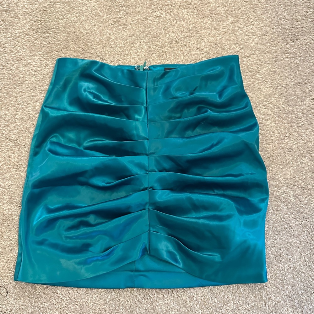 DO+BE Shimmering Blue Mini Skirt